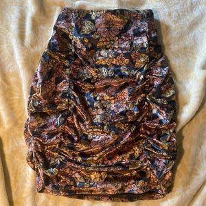 Free people XS Multi coloured floral short skirt